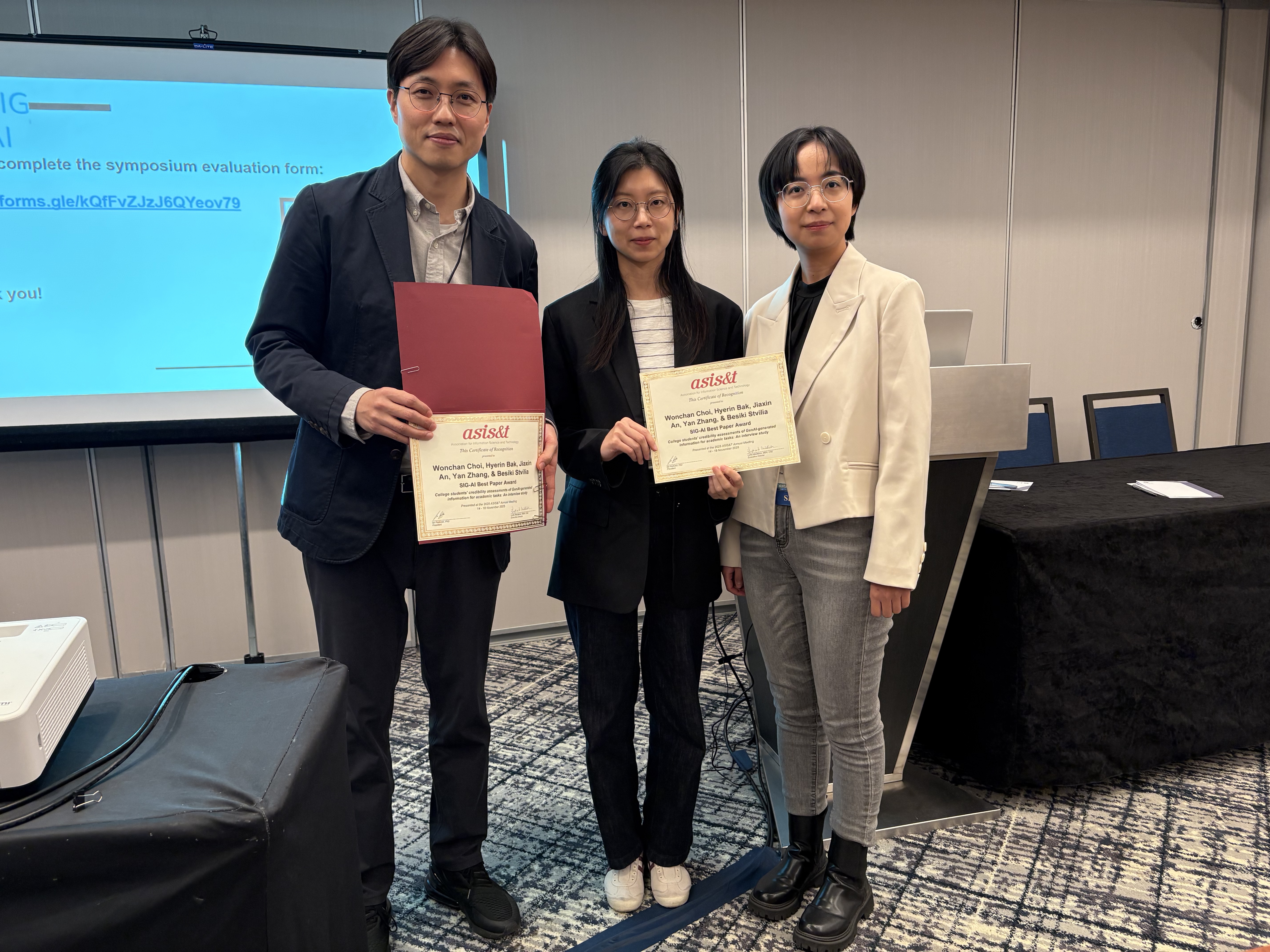 ASIST'25 Best Published SIG AI Paper